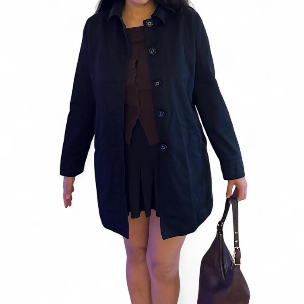 Coach Black Trench Coat